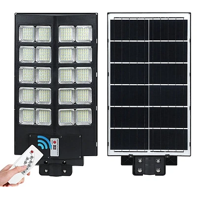 Lampa solara stradala 1000W 800 LED dubla 20 CASETE Lampa solara stradala 1000W 800 LED dubla 20 CASETE