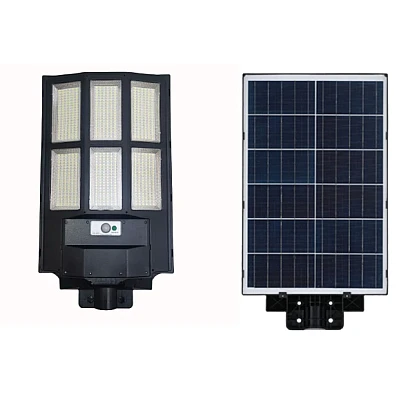 Lampa solara stradala tripla cu telecomanda 1000W 6 CASETE Lampa solara stradala tripla cu telecomanda 1000W 6 CASETE