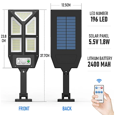 Lampa solara tip stradala LF-1912B COB Lampa solara tip stradala LF-1912B COB