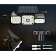 Lampa solara tripla LF-1789A de perete cu senzor miscare