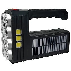 Lanterna LED cu incarcare solara si USB 3 moduri 11 leduri ST-11