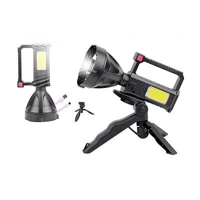 Lanterna LED cu trepied L-832 reincarcabila -USB- PUTERE- 10W Lanterna LED cu trepied L-832 reincarcabila -USB- PUTERE- 10W
