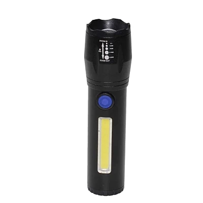 Lanterna TD-C81 cu LED CREE 3 W, LED lateral COB 3 W, acumulator integrat, zoom telescopic Lanterna TD-C81 cu LED CREE 3 W, LED lateral COB 3 W, acumulator integrat, zoom telescopic