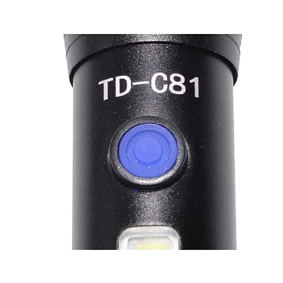 Lanterna TD-C81 cu LED CREE 3 W, LED lateral COB 3 W, acumulator integrat, zoom telescopic Lanterna TD-C81 cu LED CREE 3 W, LED lateral COB 3 W, acumulator integrat, zoom telescopic