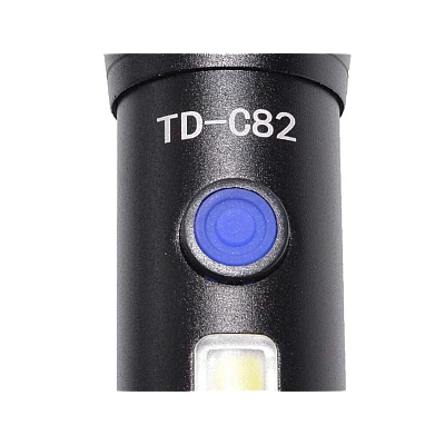 Lanterna TD-C82 cu LED CREE 5 W, LED lateral COB 5 W, acumulator integrat, zoom telescopic Lanterna TD-C82 cu LED CREE 5 W, LED lateral COB 5 W, acumulator integrat, zoom telescopic