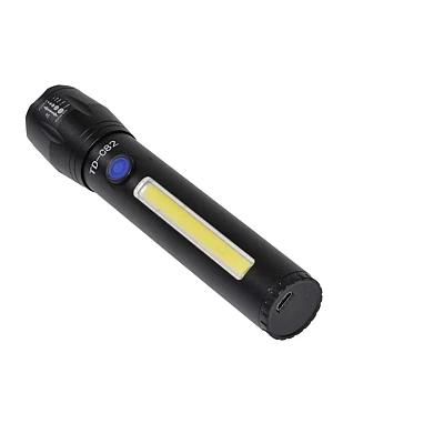 Lanterna TD-C82 cu LED CREE 5 W, LED lateral COB 5 W, acumulator integrat, zoom telescopic Lanterna TD-C82 cu LED CREE 5 W, LED lateral COB 5 W, acumulator integrat, zoom telescopic