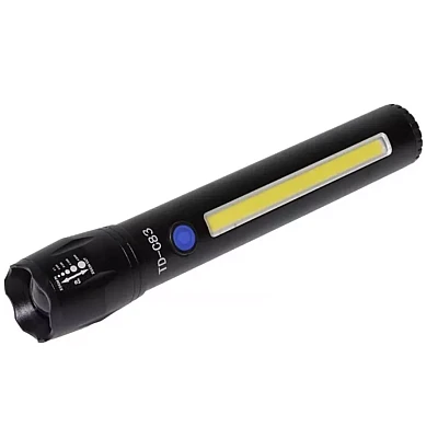Lanterna TD-C83 cu LED CREE 7 W LED lateral COB 7 W acumulator integrat zoom telescopic Lanterna TD-C83 cu LED CREE 7 W LED lateral COB 7 W acumulator integrat zoom telescopic