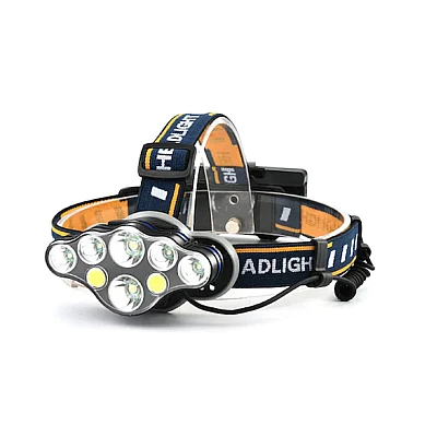 Lanterna de CAP 8 LED cu lumina alba si lumina rosie pentru presemnalizare Lanterna de CAP 8 LED cu lumina alba si lumina rosie pentru presemnalizare