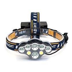 Lanterna de CAP 8 LED cu lumina alba si lumina rosie pentru presemnalizare