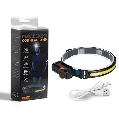 Lanterna de cap W678 cu acumulator banda COB Ultra-Bright Lanterna de cap W678 cu acumulator banda COB Ultra-Bright
