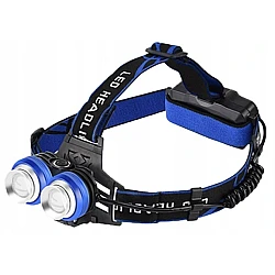 Lanterna de cap cu 2 Led-uri si 4 moduri de iluminare