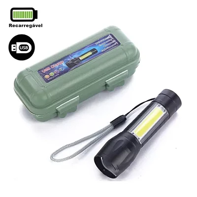 Lanterna de mana T6 C812 in cutie verde T630 cu led COB Lateral Lanterna de mana T6 C812 in cutie verde T630 cu led COB Lateral