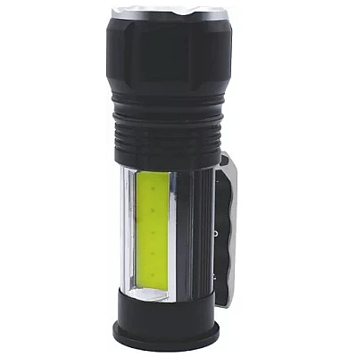 Lanterna de mana cu maner si LED T6, COB lateral Lanterna de mana cu maner si LED T6, COB lateral