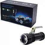 Lanterna de mana cu maner si LED T6, COB lateral