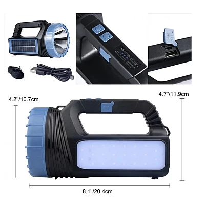 Lanterna solara cu 5 moduri de utilizare, incarcare solara, TD-3600S Lanterna solara cu 5 moduri de utilizare, incarcare solara, TD-3600S