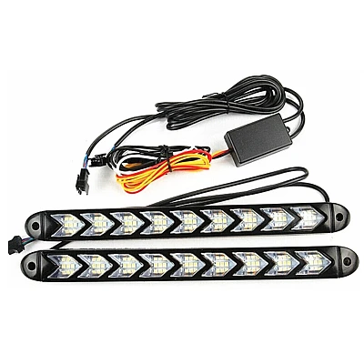 Lumini de Zi Led Auto cu Semnalizare Dinamica pentru Grila Lumini de Zi Led Auto cu Semnalizare Dinamica pentru Grila