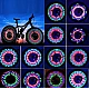 Lumini spite bicicleta, 32 LED multicolor cu 30 moduri iluminare Lumini spite bicicleta, 32 LED multicolor cu 30 moduri iluminare