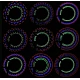 Lumini spite bicicleta, 32 LED multicolor cu 30 moduri iluminare Lumini spite bicicleta, 32 LED multicolor cu 30 moduri iluminare