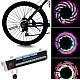 Lumini spite bicicleta, 32 LED multicolor cu 30 moduri iluminare Lumini spite bicicleta, 32 LED multicolor cu 30 moduri iluminare