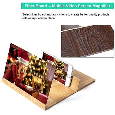 Lupa cu efect 3D model LEMN Mdf pentru telefoane mobile Lupa cu efect 3D model LEMN Mdf pentru telefoane mobile