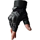 Manusi tactice militare fara degete masura L din vinil cu protectie cauciuc Negru Manusi tactice militare fara degete masura L din vinil cu protectie cauciuc Negru