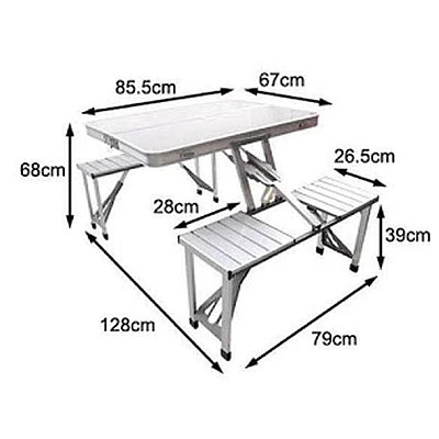 Masa pliabila picnic tip geamantan model aluminiu Masa pliabila picnic tip geamantan model aluminiu
