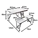 Masa pliabila picnic tip geamantan model aluminiu Masa pliabila picnic tip geamantan model aluminiu