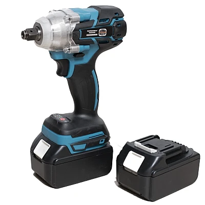 Masina de Insurubat cu Impact German Meister, cu 2 Acumulatori, 350Nm, 24V, 5Ah, Albastru Masina de Insurubat cu Impact German Meister, cu 2 Acumulatori, 350Nm, 24V, 5Ah, Albastru
