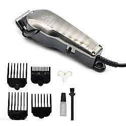 Masina de tuns animale, model DC-13, design ergonomic, 4 distantiere, 10W, gri