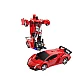 Masina transformer rosie  interactiva cu telecomanda