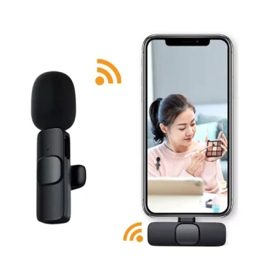 Microfon wireless K8 tip lavaliera conector USB tip C/iPhone Microfon wireless K8 tip lavaliera conector USB tip C/iPhone