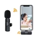 Microfon wireless K8 tip lavaliera conector USB tip C/iPhone Microfon wireless K8 tip lavaliera conector USB tip C/iPhone