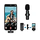 Microfon wireless K8 tip lavaliera conector USB tip C/iPhone Microfon wireless K8 tip lavaliera conector USB tip C/iPhone