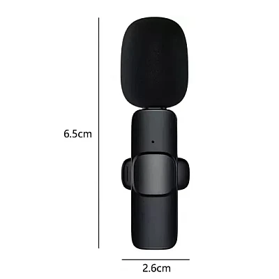 Microfon wireless K8 tip lavaliera conector USB tip C/iPhone Microfon wireless K8 tip lavaliera conector USB tip C/iPhone
