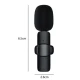 Microfon wireless K8 tip lavaliera conector USB tip C/iPhone Microfon wireless K8 tip lavaliera conector USB tip C/iPhone