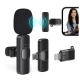 Microfon wireless K8 tip lavaliera conector USB tip C/iPhone Microfon wireless K8 tip lavaliera conector USB tip C/iPhone