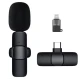 Microfon wireless K8 tip lavaliera conector USB tip C/iPhone Microfon wireless K8 tip lavaliera conector USB tip C/iPhone