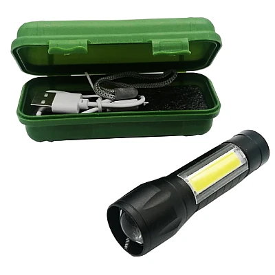 Mini Lanterna LED WSJ505 cu 3 Trepte Iluminare si USB Mini Lanterna LED WSJ505 cu 3 Trepte Iluminare si USB