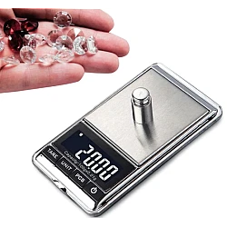 UB Mini cantar portabil pentru bijuterii cu ecran LCD AB J166 Gri