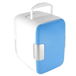 Mini Frigider Turistic Portabil cu Functie de Racire si Incalzire 12V Alb