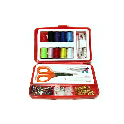 Mini kit de cusut 112 accesorii incluse, portabil 12x8 cm Mini kit de cusut 112 accesorii incluse, portabil 12x8 cm