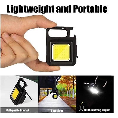 Mini lanterna portabila 800 lumeni cu baza magnetica Mini lanterna portabila 800 lumeni cu baza magnetica