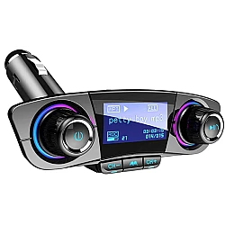 Modulator Fm Functie De Incarcare Telefon Bluetooth Handsfree Compatibilitate Universal Negru