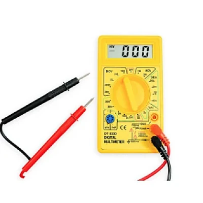 Multimetru digital cu afisaj LCD DT-830D galben Multimetru digital cu afisaj LCD DT-830D galben