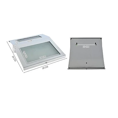 Numar casa solar LED fixare perete 20x18 cm Numar casa solar LED fixare perete 20x18 cm