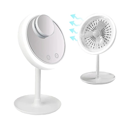 Oglinda Fan Miroir make-up cu LED ventilator si functie touch