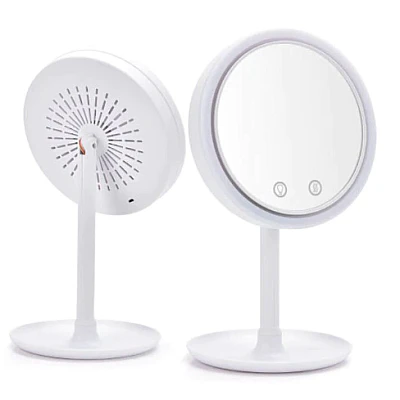 Oglinda Fan Miroir make-up cu LED ventilator si functie touch