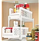 Organizator 2 nivele, pliabil pentru baie sau bucatarie Organizator 2 nivele, pliabil pentru baie sau bucatarie