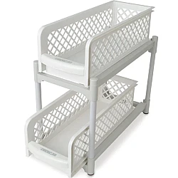 Organizator 2 nivele, pliabil pentru baie sau bucatarie
