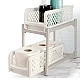 Organizator 2 nivele, pliabil pentru baie sau bucatarie Organizator 2 nivele, pliabil pentru baie sau bucatarie